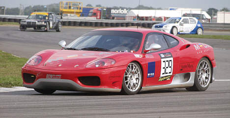 Max Birkelund kørte hurtigt på Padborg i sin Ferrari 360 F1.